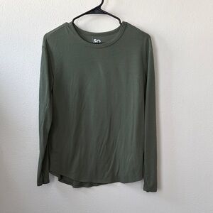 SO Olive Green Long Sleeve Shirt